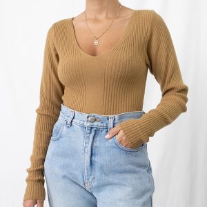 Blusa Canelada em Tricô P/M